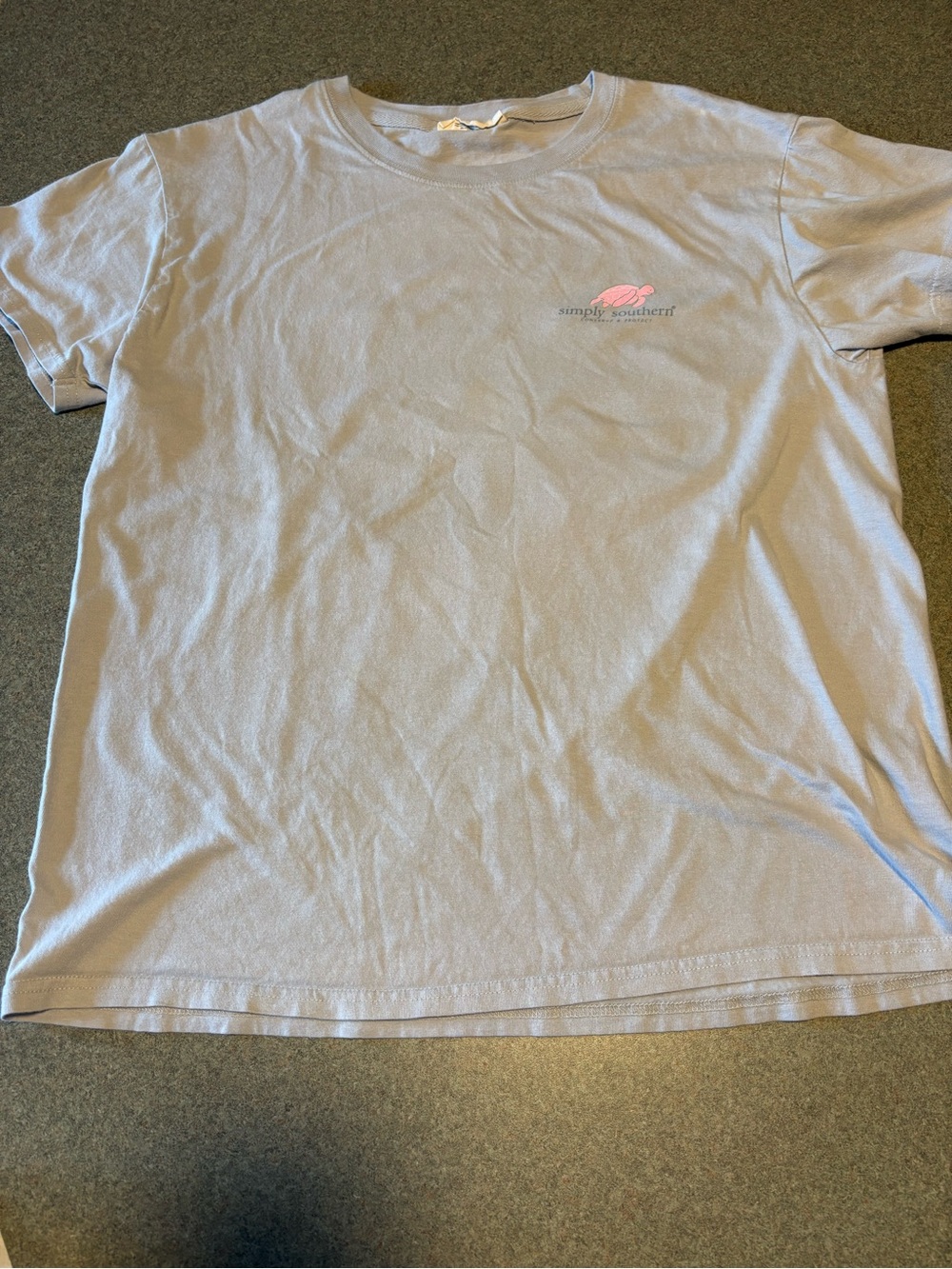 Simply Southern Men's Light Lavender Pocket Logo Tee